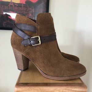 Cole Haan Suede Strap Booties